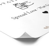 サニタイジングステーションシ素朴ャンチックウィンターフローラ ポスター (角)