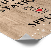 サニタイジングステーションス素朴クリスマスサニタイザー ポスター (角)