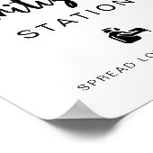 サニタイジングステーションレ結婚モンズブライダルシャワー ポスター (角)