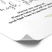 サニタイジングマスクステーションのサインピンクの緑の金ゴールド ポスター (角)