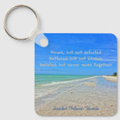 サニベルアイランドビーチフロリダプレハリケーンイアン キーホルダー (正面)
