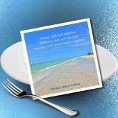 サニベルアイランドビーチフロリダプレハリケーンイアン スタンダードカクテルナプキン