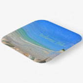 サニベルアイランドフロリダビーチと秋カボチャ ペーパープレート (傾斜あり)