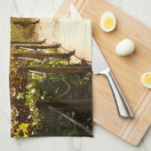 サニベルアイランドフロリダビーチ海 キッチンタオル (四つ折り)