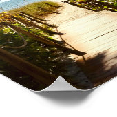 サニベルアイランドフロリダビーチ海 ポスター (角)