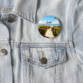 サニベルアイランドフロリダビーチ海 缶バッジ (インサイチュ)