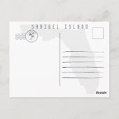 サニベルアイランドフロリダレトロサンセットディ土産 ポストカード (裏面)