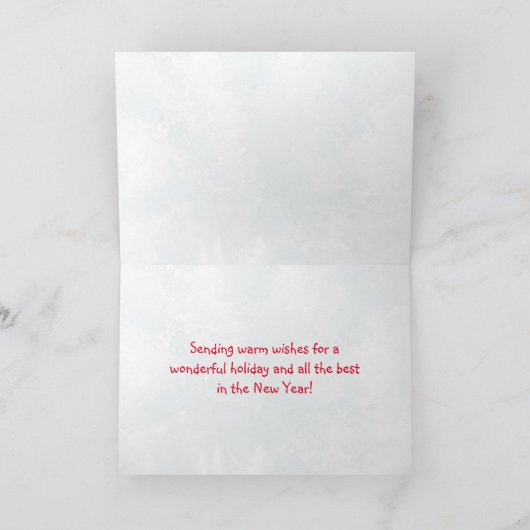 サニベルアイランドFLホワイトイビスからのメリークリスマス シーズンカード (内部)