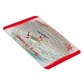 サニベルアイランドFLホワイトイビスからのメリークリスマス マグネット (右側)