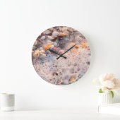 サニベル島でサーフィンと船酔い ラージ壁時計 (ホーム)