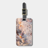 サニベル島に押し寄せる波と貝殻 ラゲッジタグ (正面縦)