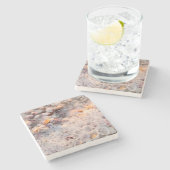 サニベル島の波と貝 ストーンコースター (横)