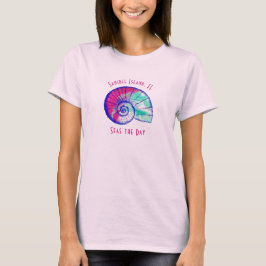 サニベル島フロリダ州 かわいい貝殻Tシャツ Tシャツ