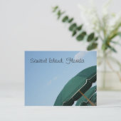 サニベル島，フロリダ州のコーナー傘 ポストカード (スタンド正面)