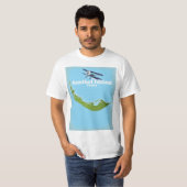 サニベル島 フロリダ州 マップ Tシャツ (正面フル)