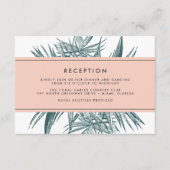 サニベル |トロピカルウェディングレセプション エンクロージャーカード (正面)