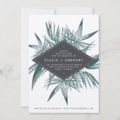 サニベル |トロピカルヴィンテージ日付カードを保存 セーブザデート (正面)