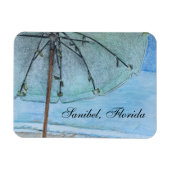 サニベル、フロリダビーチ マグネット (横)