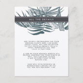 サニベル |ヴィンテージ結婚トロピカルズ詳細 エンクロージャーカード (正面)