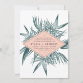 サニベル |熱帯植物学結婚式招待状 招待状 (正面)