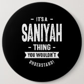 サニヤパーソナライズされた名誕生日ギフト 缶バッジ (正面)