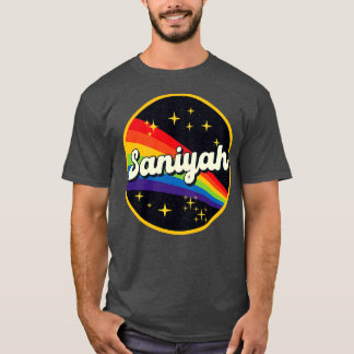 サニヤレインボーイン宇宙ヴィンテージスタイル Tシャツ