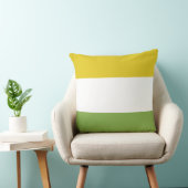 サニーイエローと春グリーン クッション (椅子)