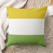 サニーイエローと春グリーン クッション (ブランケット)