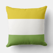 サニーイエローと春グリーン クッション (裏面)