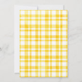 'サニーイエローウォーターカラープレイド'任意の大事な行事 招待状 (裏面)