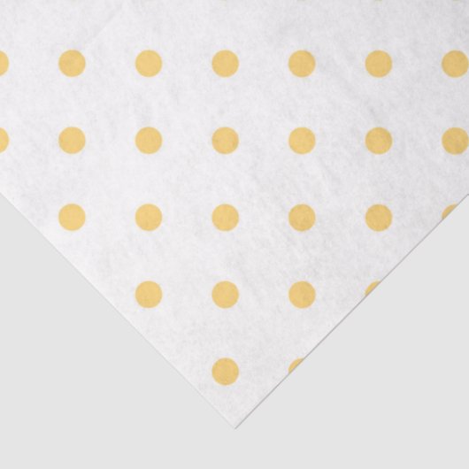 サニーイエローオレンジホワイトウォッシュリネン水玉模様ラップ 薄葉紙 (詳細)