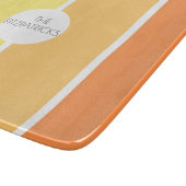 サニーイエローカラーブロックモダンお尻チャキュテリー カッティングボード (角)