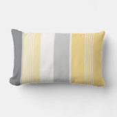 サニーイエローストライプズ ランバークッション (正面)