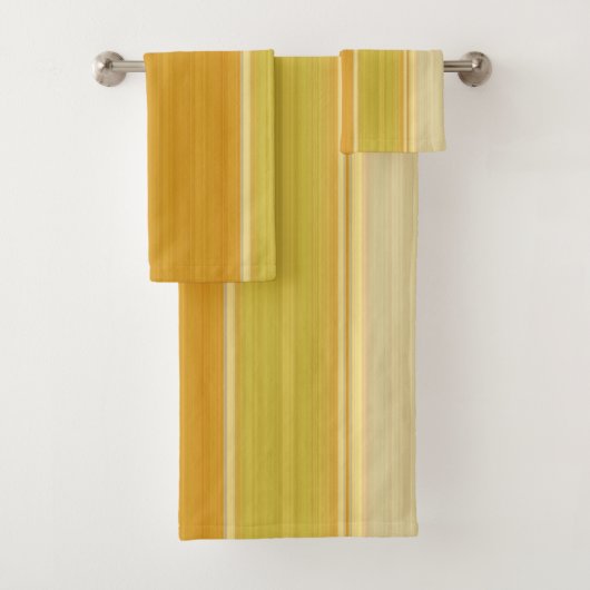サニーイエローストライプ バスタオルセット (インサイチュ)