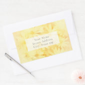 サニーイエローデイジーラベル 長方形シール (封筒)