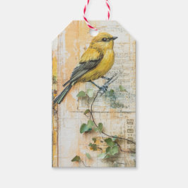 サニーイエローバードジャンクジャーナルII ギフトタグ