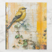 サニーイエローバードジャンクジャーナルII ワインラベル (シングルラベル)