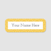 サニーイエローフィッシュスケール 名札 (正面)