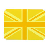 サニーイエローユニオンジャックイギリス国旗の装飾 マグネット (横)