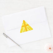 サニーイエローユニオンジャックイギリス国旗の装飾 三角形シール (封筒)