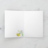 サニーイエローローズカード カード (内部)