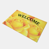 サニーイエローローズ ドアマット (アングル)