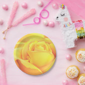 サニーイエローローズ ペーパープレート (パーティー)