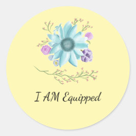 サニーイエロー感動的のシールを装備 ラウンドシール