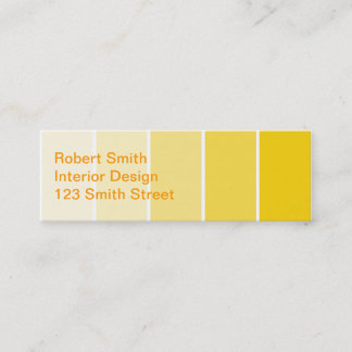 サニーイエロー絵を描サンプル スキニー名刺