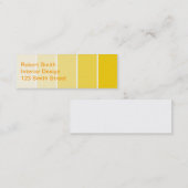サニーイエロー絵を描サンプル スキニー名刺 (正面/裏面)