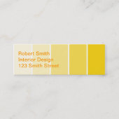 サニーイエロー絵を描サンプル スキニー名刺 (正面)