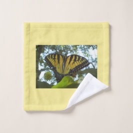 サニーイエロー（昆虫）オオカバマダラ、モナーク ウォッシュタオル