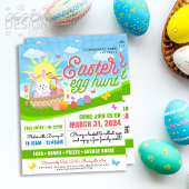 サニーイースターバニーエッグ狩りホリデーファミリーイベント チラシ