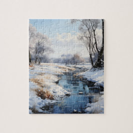 サニーウィンターデイインザカントリーパズル ジグソーパズル